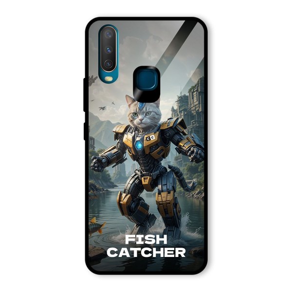 Fish Catcher Glass Back Case for Vivo Y17