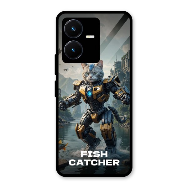 Fish Catcher Glass Back Case for Vivo Y22