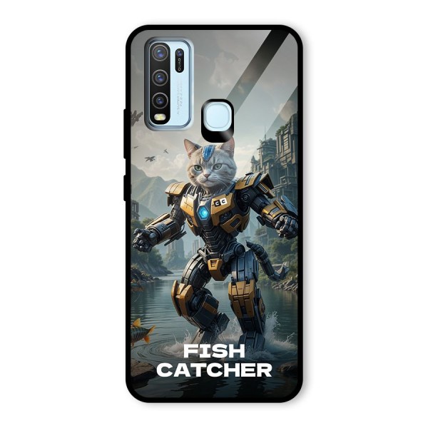 Fish Catcher Glass Back Case for Vivo Y30