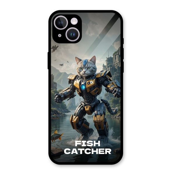 Fish Catcher Glass Back Case for iPhone 14 Plus