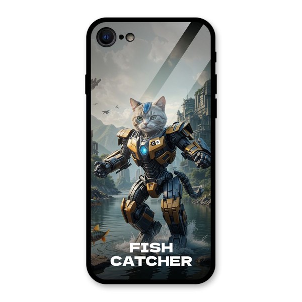 Fish Catcher Glass Back Case for iPhone SE 2020