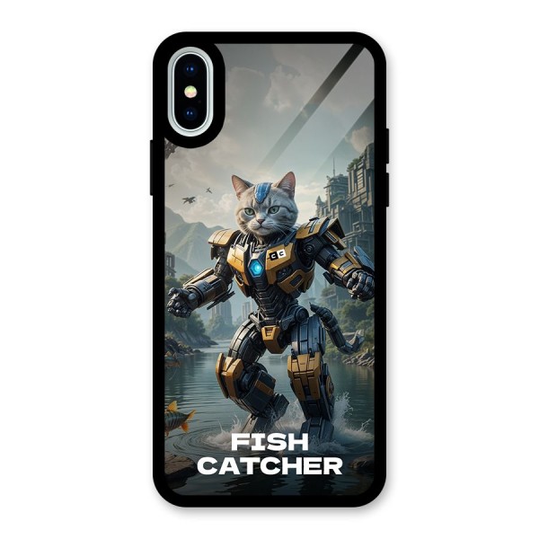 Fish Catcher Glass Back Case for iPhone X