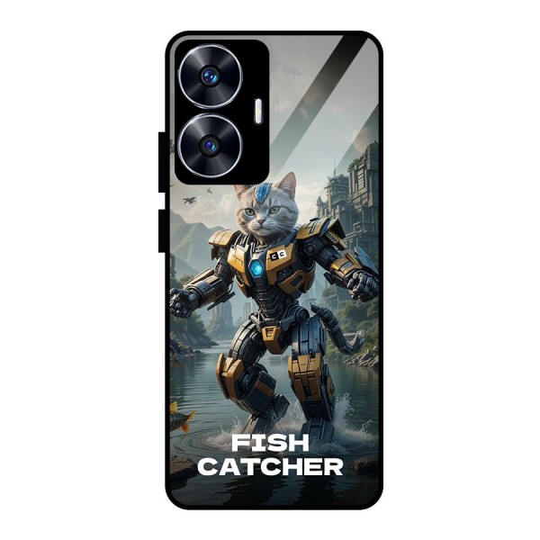 Fish Catcher Glass Back Case for realme C55