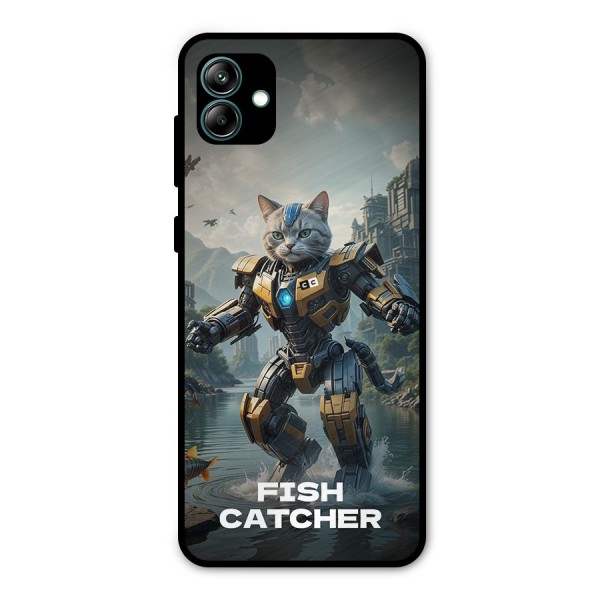 Fish Catcher Metal Back Case for Galaxy A04