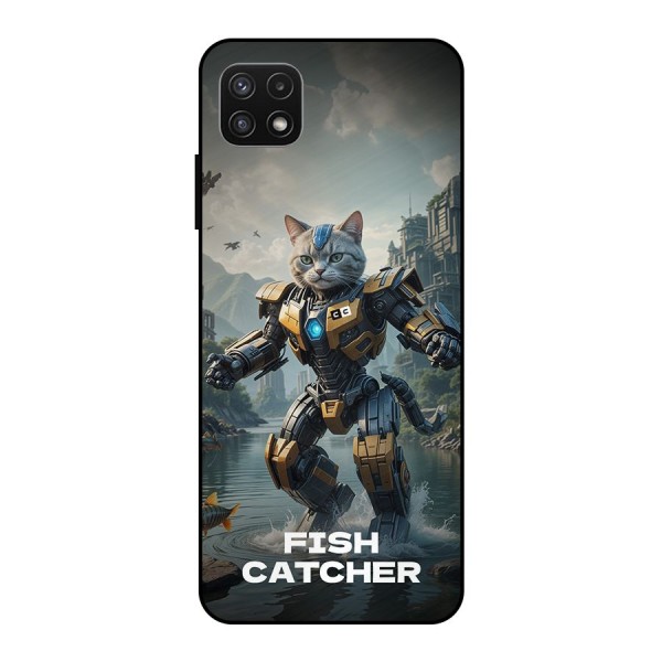 Fish Catcher Metal Back Case for Galaxy A22 5G