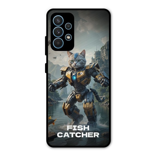 Fish Catcher Metal Back Case for Galaxy A32