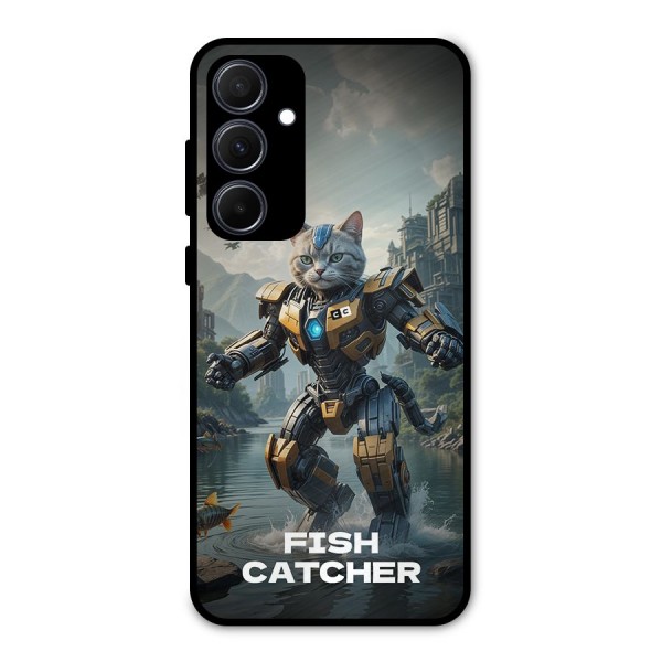 Fish Catcher Metal Back Case for Galaxy A35