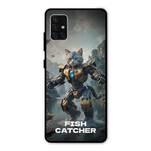 Fish Catcher Metal Back Case for Galaxy A51