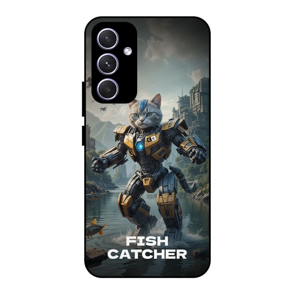 Fish Catcher Metal Back Case for Galaxy A54