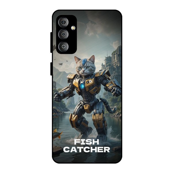 Fish Catcher Metal Back Case for Galaxy F23