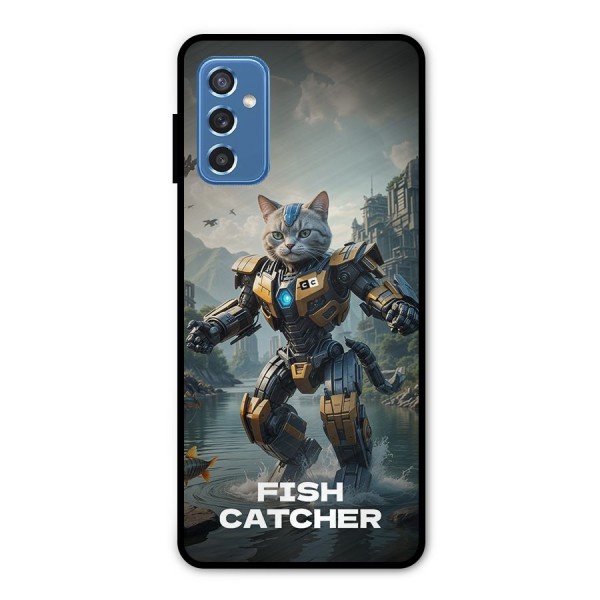 Fish Catcher Metal Back Case for Galaxy M52 5G