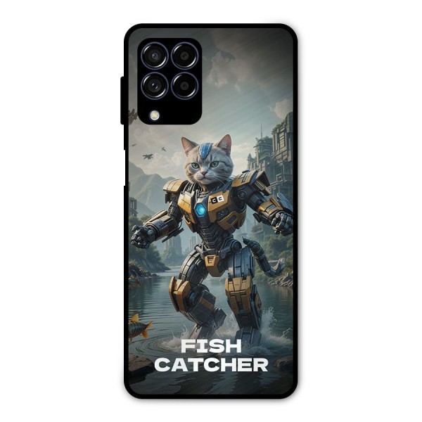 Fish Catcher Metal Back Case for Galaxy M53 5G