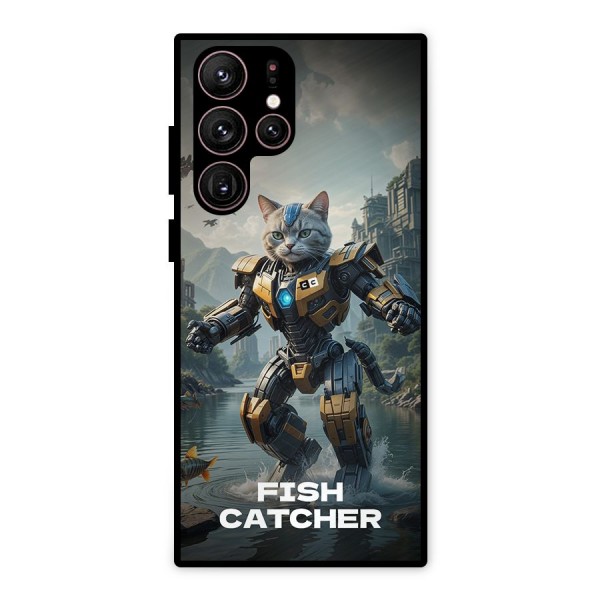 Fish Catcher Metal Back Case for Galaxy S22 Ultra 5G