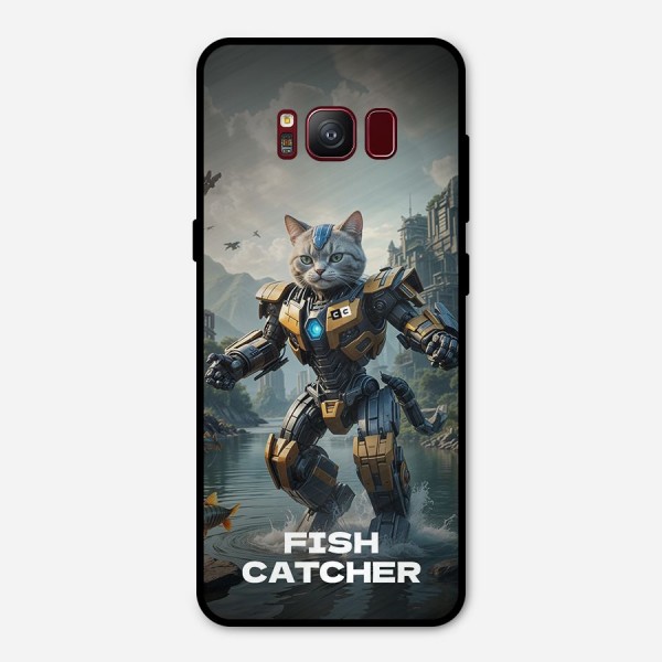 Fish Catcher Metal Back Case for Galaxy S8