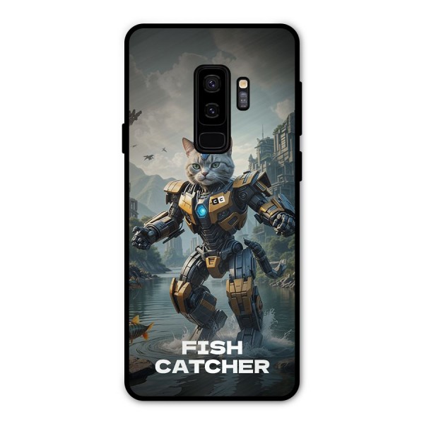 Fish Catcher Metal Back Case for Galaxy S9 Plus