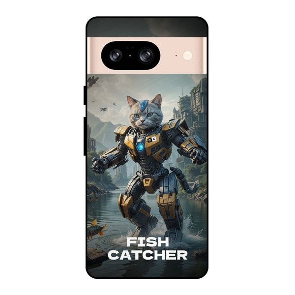 Fish Catcher Metal Back Case for Google Pixel 8