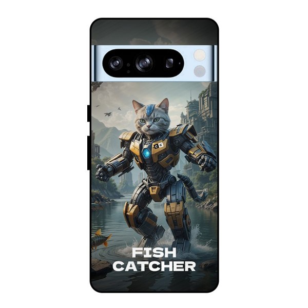 Fish Catcher Metal Back Case for Google Pixel 8 Pro