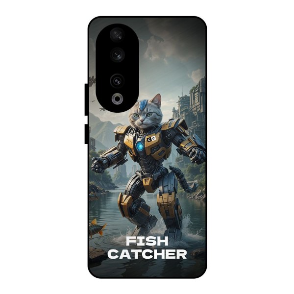 Fish Catcher Metal Back Case for Honor 90