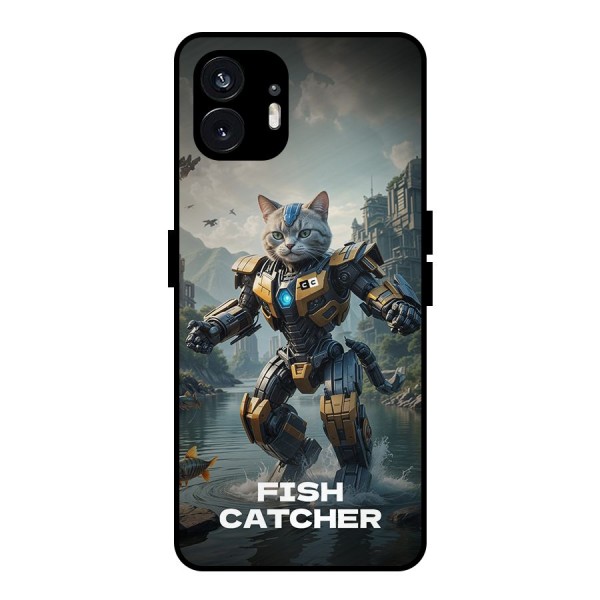 Fish Catcher Metal Back Case for Nothing Phone 2