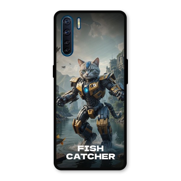 Fish Catcher Metal Back Case for Oppo F15