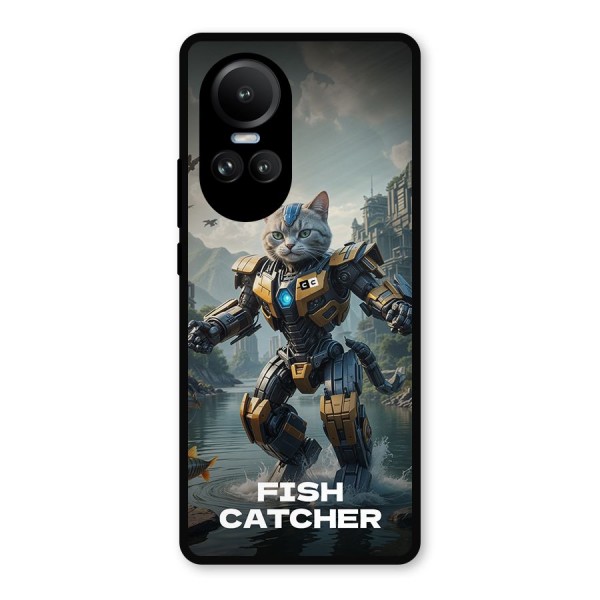 Fish Catcher Metal Back Case for Oppo Reno10