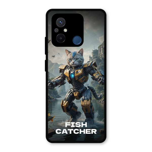 Fish Catcher Metal Back Case for Poco C55