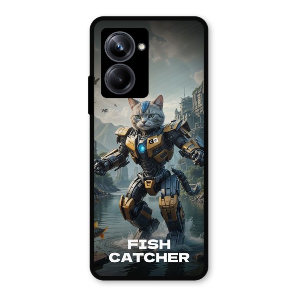 Fish Catcher Metal Back Case for Realme 10 Pro