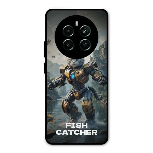 Fish Catcher Metal Back Case for Realme 12 Pro Plus