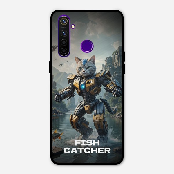 Fish Catcher Metal Back Case for Realme 5 Pro