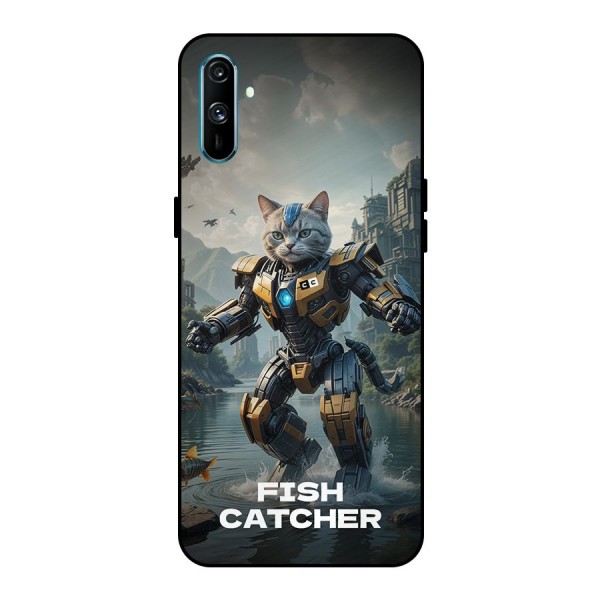 Fish Catcher Metal Back Case for Realme C3