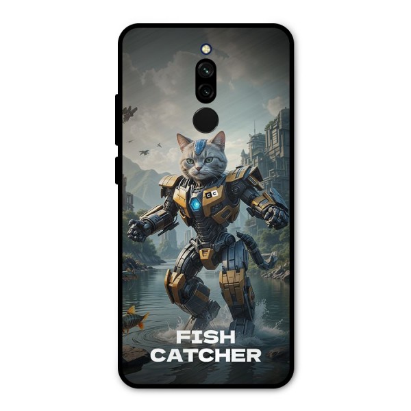 Fish Catcher Metal Back Case for Redmi 8