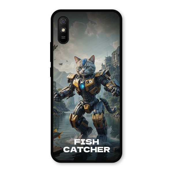 Fish Catcher Metal Back Case for Redmi 9a