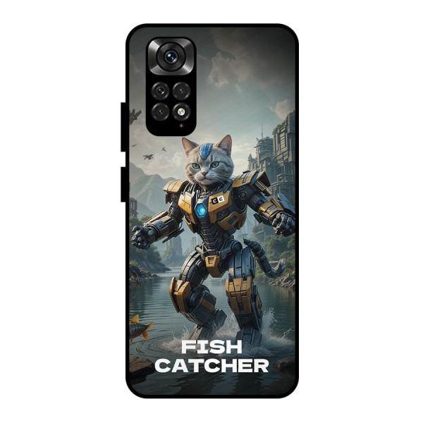 Fish Catcher Metal Back Case for Redmi Note 11 Pro