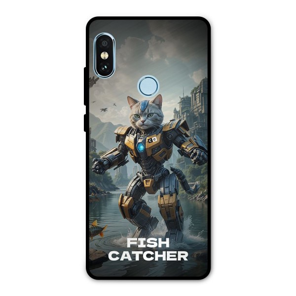 Fish Catcher Metal Back Case for Redmi Note 5 Pro