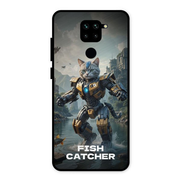 Fish Catcher Metal Back Case for Redmi Note 9