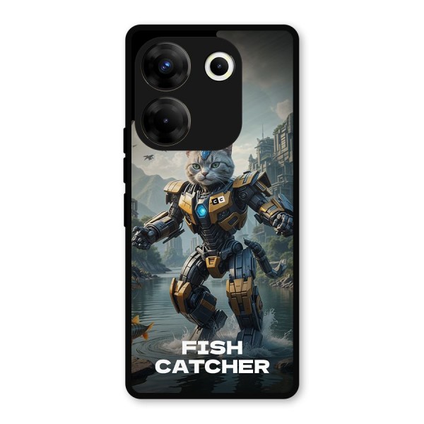 Fish Catcher Metal Back Case for Tecno Camon 20