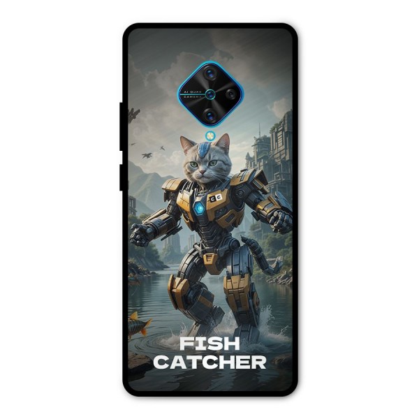 Fish Catcher Metal Back Case for Vivo S1 Pro