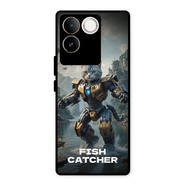 Fish Catcher Metal Back Case for Vivo T2 Pro