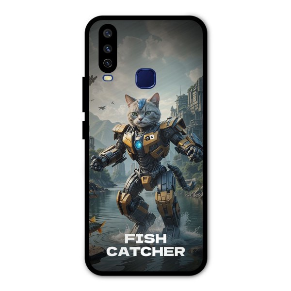 Fish Catcher Metal Back Case for Vivo U10