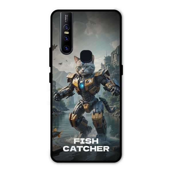 Fish Catcher Metal Back Case for Vivo V15