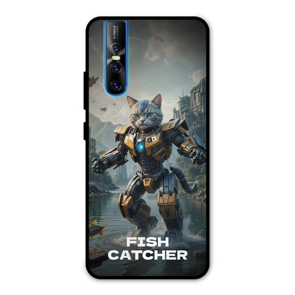 Fish Catcher Metal Back Case for Vivo V15 Pro