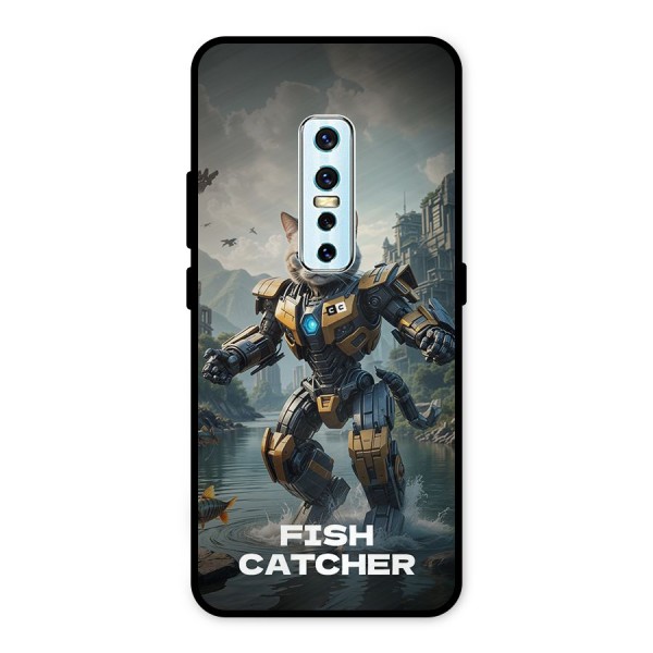 Fish Catcher Metal Back Case for Vivo V17 Pro