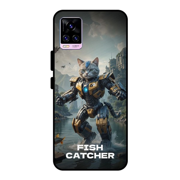 Fish Catcher Metal Back Case for Vivo V20 Pro