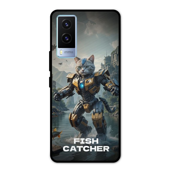 Fish Catcher Metal Back Case for Vivo V21e 5G