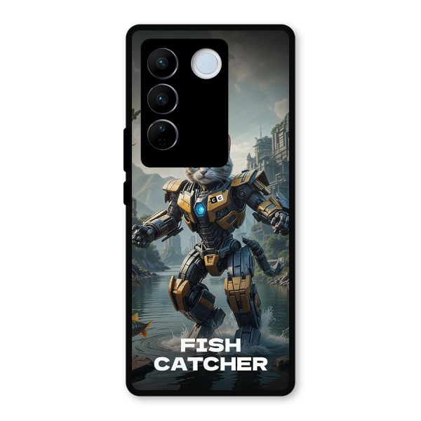 Fish Catcher Metal Back Case for Vivo V27