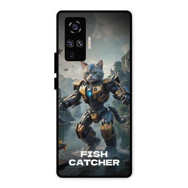 Fish Catcher Metal Back Case for Vivo X50 Pro