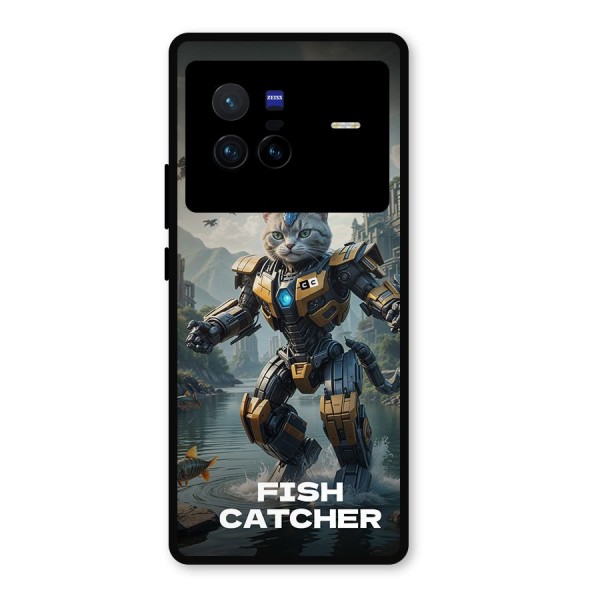 Fish Catcher Metal Back Case for Vivo X80