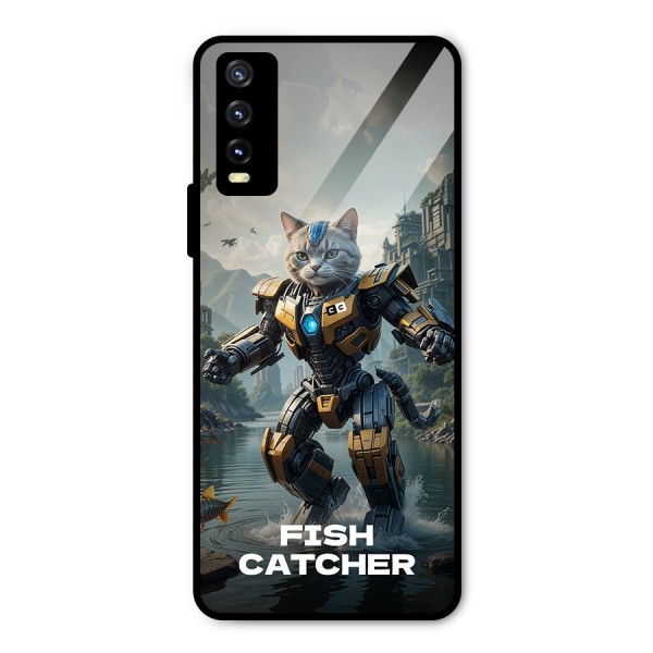 Fish Catcher Metal Back Case for Vivo Y20 2021