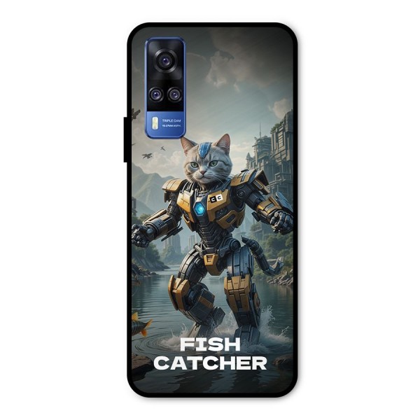 Fish Catcher Metal Back Case for Vivo Y31