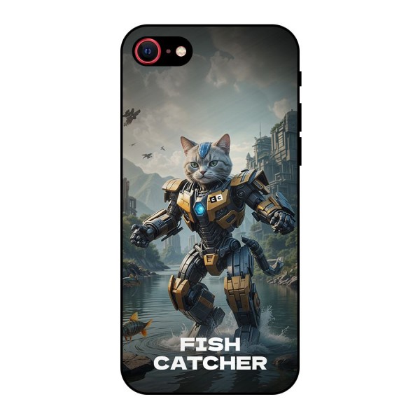 Fish Catcher Metal Back Case for iPhone 8